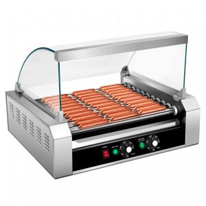 Máquina de Hot Dog Giantex até 30 Salsichas por Vez, Aço Inoxidável 110V 1650W