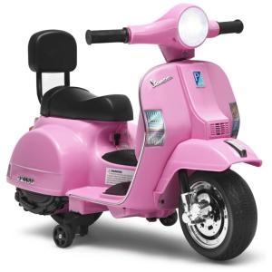 Moto Elétrica Infantil OLAKIDS a Bateria 6V 2 Rodas com Sons e Luzes, Idade Rec 3 a 6 Anos, Rosa