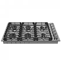 Cooktop a gás 91cm Empava inox 6 queimadores SABAF selados 72000BTU dual fuel GN/GLP ignição elétrica 110V