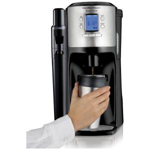 BrewStation com máquina de café com dispensador de sabores, preto, HAMILTON BEACH 49150, Preto