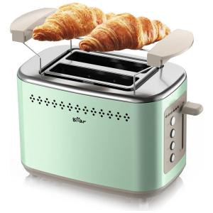 Torradeira Elétrica Retrô 2 Fatias com 6 Níveis de Tostagem, 110v, BEAR ARCHERY, Verde