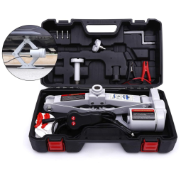 Trihelper Macaco Elétrico Hidráulico com Luz de LED, Suporta até 3 Toneladas, Amarelo