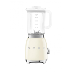 Liquidificador Retrô de Bancada 1.5 Litros com 4 Predefinições e 4 Velocidades, 110V 600W, SMEG 50's BLF03CRUS, Creme