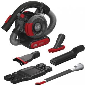 Aspirador de Pó BLACKDECKER portátil para carro com kit de acessórios 20V, BEYOND BDH2020FLAAPB, Vermelho