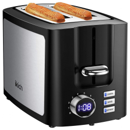 IKICH Torradeira, c, 2 fatias, 900 W, 110 V, preta