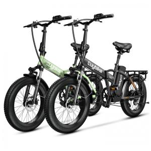 Kit com 2 Bicicletas Elétricas Dobráveis bluebiko F6B com Motor Brushless 750W (Pico 1000W), Bateria Removível 48V 20Ah, Freios a Disco