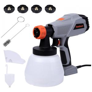 Pistola de Pintura Pulverizadora 1.3L com 3 Modos de Pulverização, TOWALLMARK SG01, Cinza