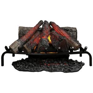 Lareira Elétrica Ecológica com Base de Toras Falsas e Efeito de Chama LED, 110V 1500W, Dimplex