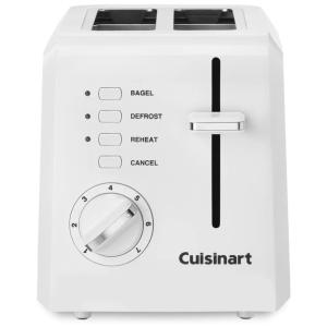 Torradeira Elétrica, Compacta 2 Fatias, Branca, 110v, CUISINART CPT 122, Branco
