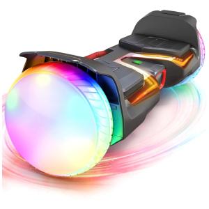 Hoverboard Elétrico Off Road, com Luzes LED e Alto Falante Bluetooth, 700W, MUCHOVER, Preto