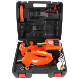 Macaco Elétrico Automotivo Hidraulico 5 T 3 em 1 de Piso Bomba de Insuflação LED Kit de Ferramentas, MOTORMAN TOOLS, Amarelo