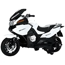 Moto Elétrica Infantil a Bateria 12V com Sons e Luzes, Idade Rec 3 a 6 Anos, TOBBI, Branca