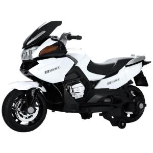 Moto Elétrica Infantil a Bateria 12V com Sons e Luzes, Idade Rec 3 a 6 Anos, TOBBI, Branca
