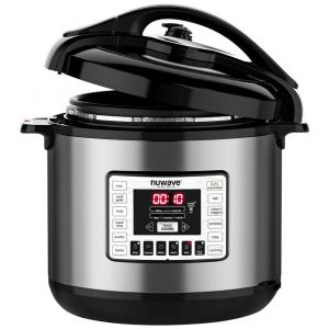 Panela de Pressão Elétrica 8 Litros Programável, Aço Inoxidável, 110V 1200W, Nuwave, Prata