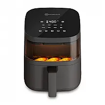 Fritadeira elétrica sem óleo Kitchen Elite digital 3,8L visor frontal 8 programas 1550W cinza 110V