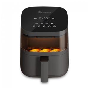 Fritadeira elétrica sem óleo Kitchen Elite digital 3,8L visor frontal 8 programas 1550W cinza 110V