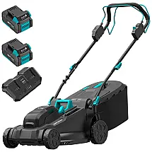 Cortador de Grama Autopropelido sem Fio 2x20V, com Motor sem Escovas e Ajuste de Altura de Corte em 6 Posições, 2 Baterias 4.0Ah,MightyMow