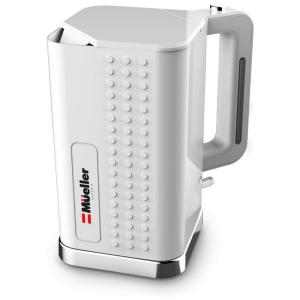Áustria Chaleira Elétrica 1.7L 1500W Sem fio com Desligamento Automático, branco, MUELLER AUSTRIA KX 111, Branco