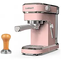 Máquina de Café Expresso 20 Bar com Vaporizador Embutido, 110V, Laekerrt, Rosa