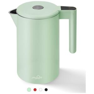 Chaleira Elétrica 1,7L com Controle de Temperatura de 6 Níveis e Termostato, 110V 1500W, JOYHILL, Verde