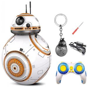 Robô BB 8 HOBBY com Controle Remoto 2.4GHz para Crianças de 3 anos ou mais, JL ROBOT , Amarelo