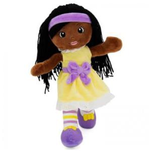 Boneca Bebê de Pano Kaylie, da Playtime by Eimmie - 35,56 Centímetros - Ideal para Crianças - Brinquedo Lavável com Tecido Sensorial -