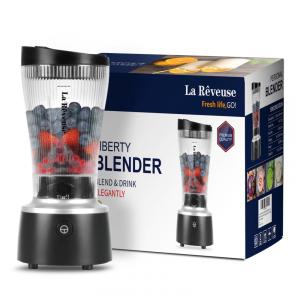 Liquidificador para Vitaminas 440mL com Copo Portátil de 440mL e sem BPA, 110V 250W, La Reveuse, Preto