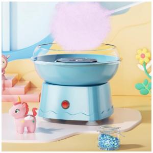 Máquina de Algodão Doce Elétrica com Placa à Prova de Respingos, 500W, 110v, OUYTEU, Azul