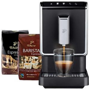 Tchibo Máquina de Café Super Automática com Painel Digital, 110V, Preta