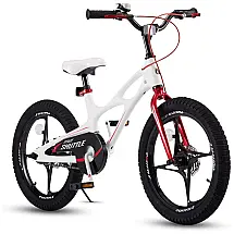 Bicicleta Infantil com Freio a Disco de Magnésio para 3 a 9 anos, Branca, ROYALBABY, Branco