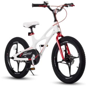 Bicicleta Infantil com Freio a Disco de Magnésio para 3 a 9 anos, Branca, ROYALBABY, Branco