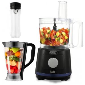 Processador de Alimentos 8 em 1 Capacidade 1,8L 500W, 110v, CYETUS, Preto