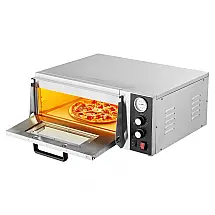Forno de Pizza Elétrico VEVOR PSL-18 45 cm Bancada 400°C Pedra Refratária Temp e Timer 110V