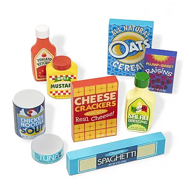 Kit Alimentos Infantil de Madeira
