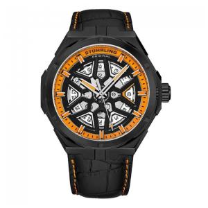 Relógio Masculino Stuhrling Gio 379 Automático 41mm, Preto