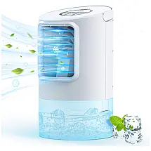 Climatizador de Ar Portátil de Mesa, Capacidade 480mL, 3 Velocidades, GREATSSLY , Branco