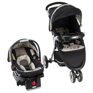 Graco FastAction Fold Sport Travel System, Cadeira de Bebê p, carro e carrinho incluso