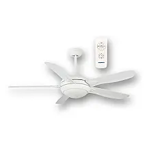 Ventilador de Teto Daewoo DE56CFW01 Branco com Luz LED e Controle Remoto 5 Pás 220V