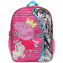 Mochila Escolar Infantil 40cm Peppa Pig para Crianças, Rosa