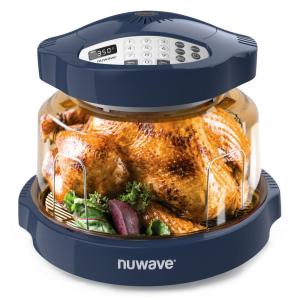 Panela Forno Infravermelho Elétrico com Temperaturas Ajustáveis, 100 Predefinições e 50 Memória, 110V 1500W, Nuwave, Azul Escuro