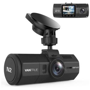 Câmera Veicular N2 Full HD 1080p, 170, com GPS, Gravação 4K Ultra HD, Visão Noturna, Wi Fi, VANTRUE 2724592931617, Preto