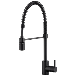 Torneira Cozinha com Alça Única e Pré Enxágue, Aço Inoxidável, Gerber Plumbing, Preta Fosco