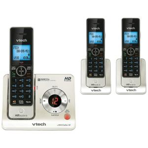 Telefone Sem Fio com Sistema de Atendimento e Identificador de Chamadas, VTECH LS64253, Prateado