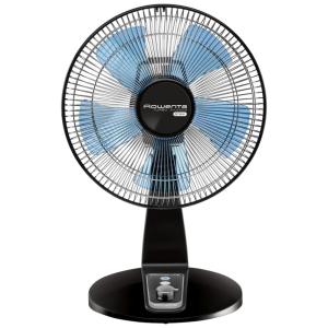 Ventilador de Mesa com 4 Velocidades, Silencioso, 110V 60W, ROWENTA VU2631, Preto