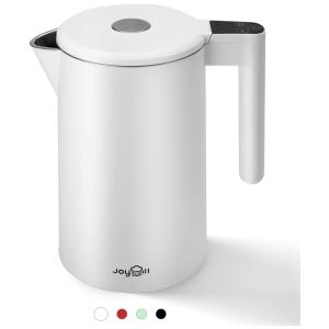 Chaleira Elétrica 1,7L com Controle de Temperatura de 6 Níveis e Termostato, 110V 1500W, JOYHILL, Branca