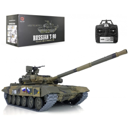 Tanque de Guerra TOUCAN RC HOBBY Russian T 90 com Controle Remoto, Escala 116, Verde