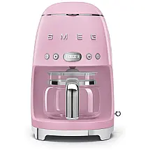 Cafeteira Elétrica Programável 50s Expresso Retro Programável, 1050W, 110v, SMEG DCF02PKUS, Rosa