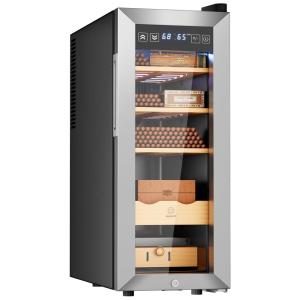 Umidor Elétrico para Charutos 35 Litros MIUGUYO: Controle de Umidade e Temperatura, 250 Charutos, Gavetas em Cedro Espanhol