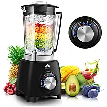 Liquidificador de Bancada 2L com 4 Velocidades, 1000W, 110v, EASEPOT, Preto