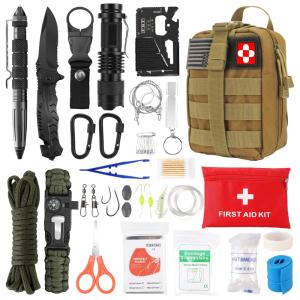 Huiming kit de Sobrevivência, Emergência para Acampamento, 72 Peças